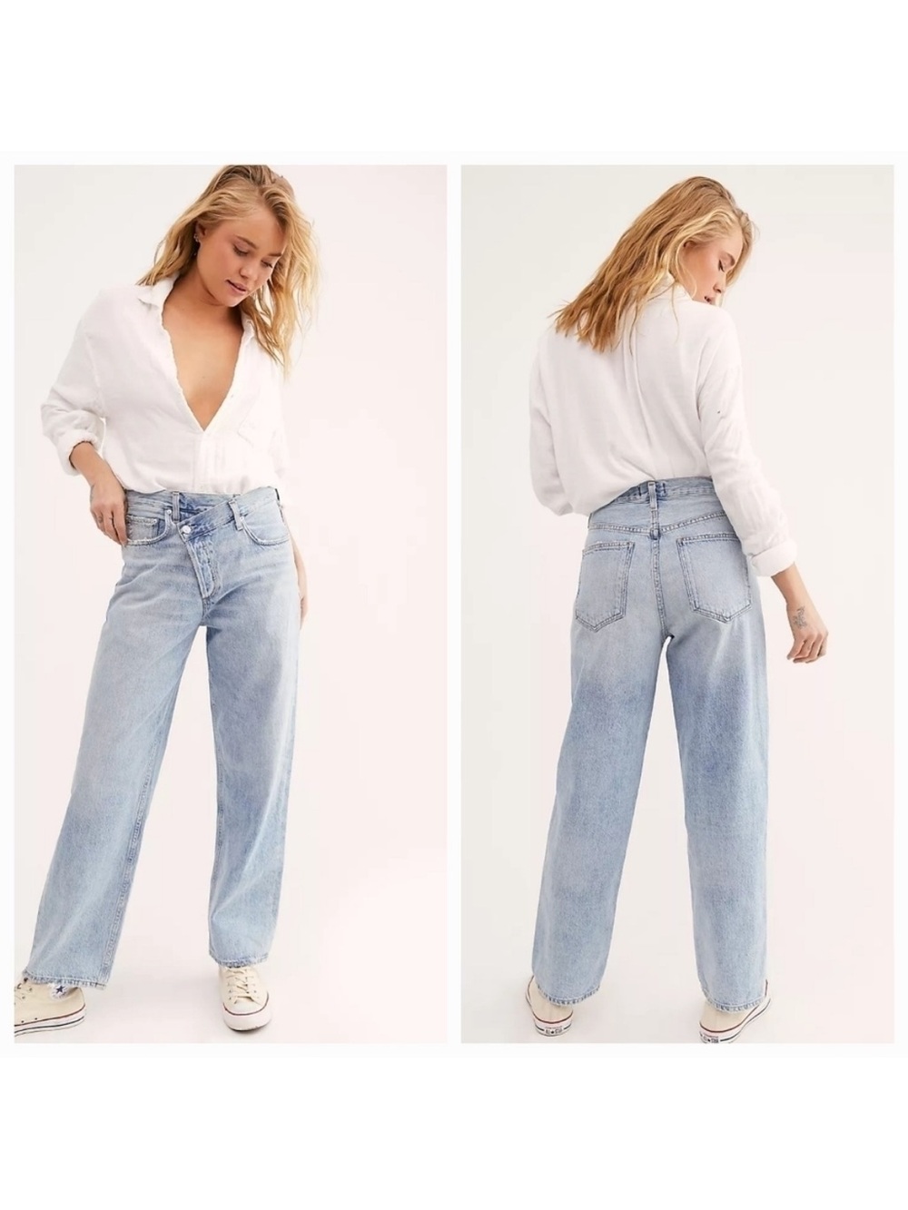 Agolde Criss Cross Jeans Light Wash